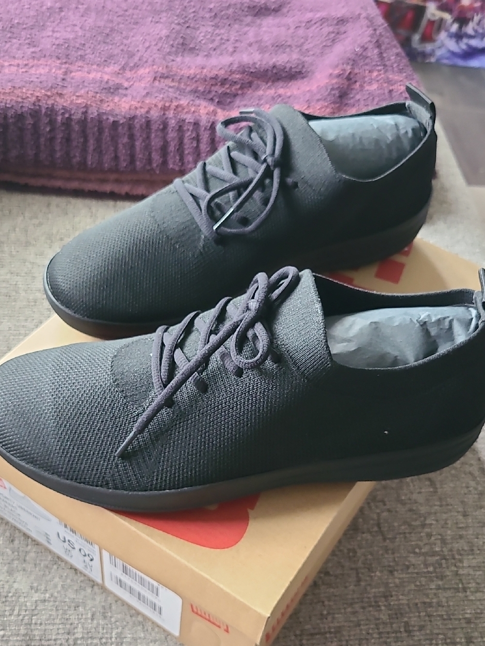 Fitflop Black F-Sporty Uberknit Sneakers - Picture 4 of 8